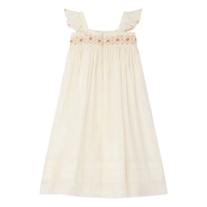Bonpoint - Vestido de algodón orgánico Laora | Crudo