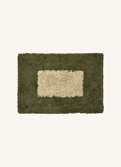 Madam Stoltz - Alfombrilla de baño tufted | Verde