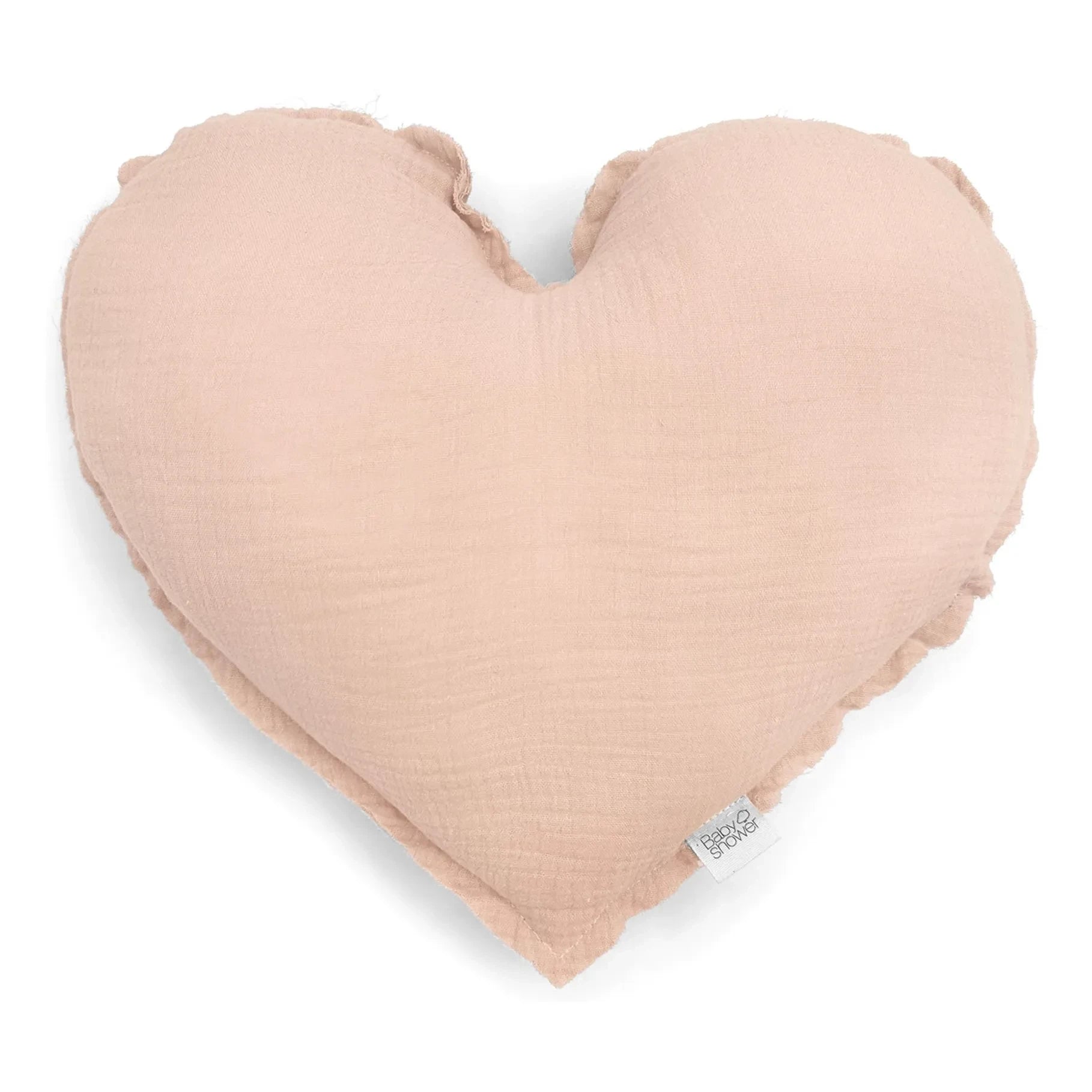 Baby Shower - Almohada corazón | Rosa claro