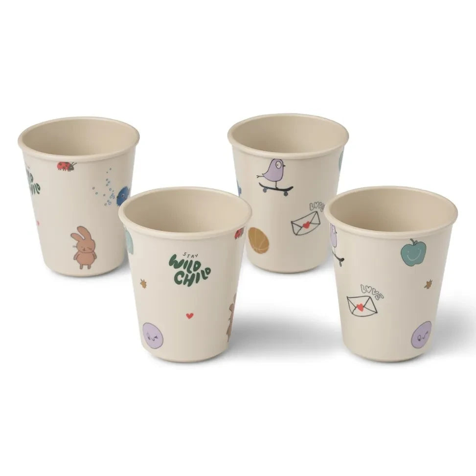 Liewood - Vasos Lana - Set de 4 | Tamtam/Sandy