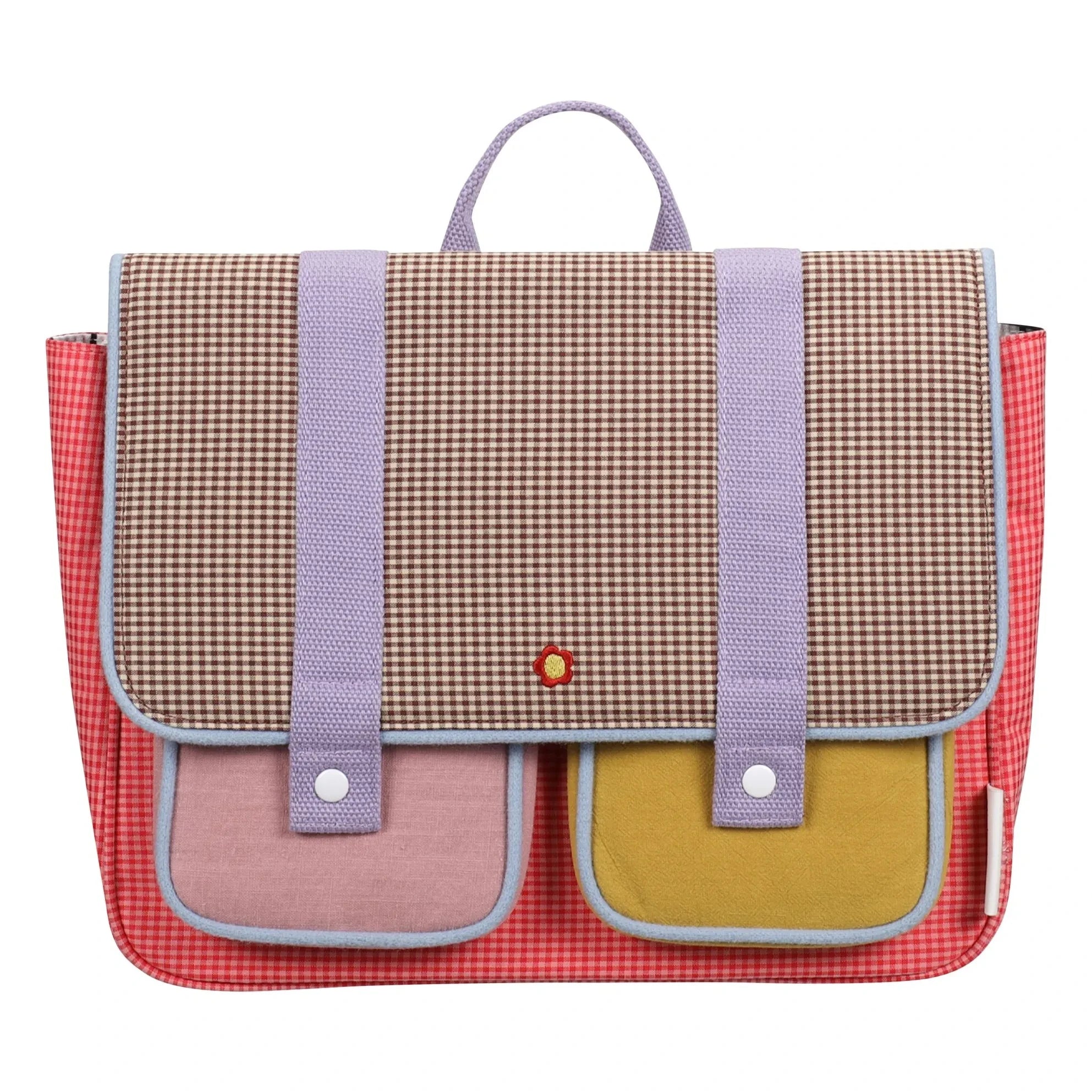 Sticky Lemon - Satchel Fleur Kareler | Bolsos boise en tonos rosa