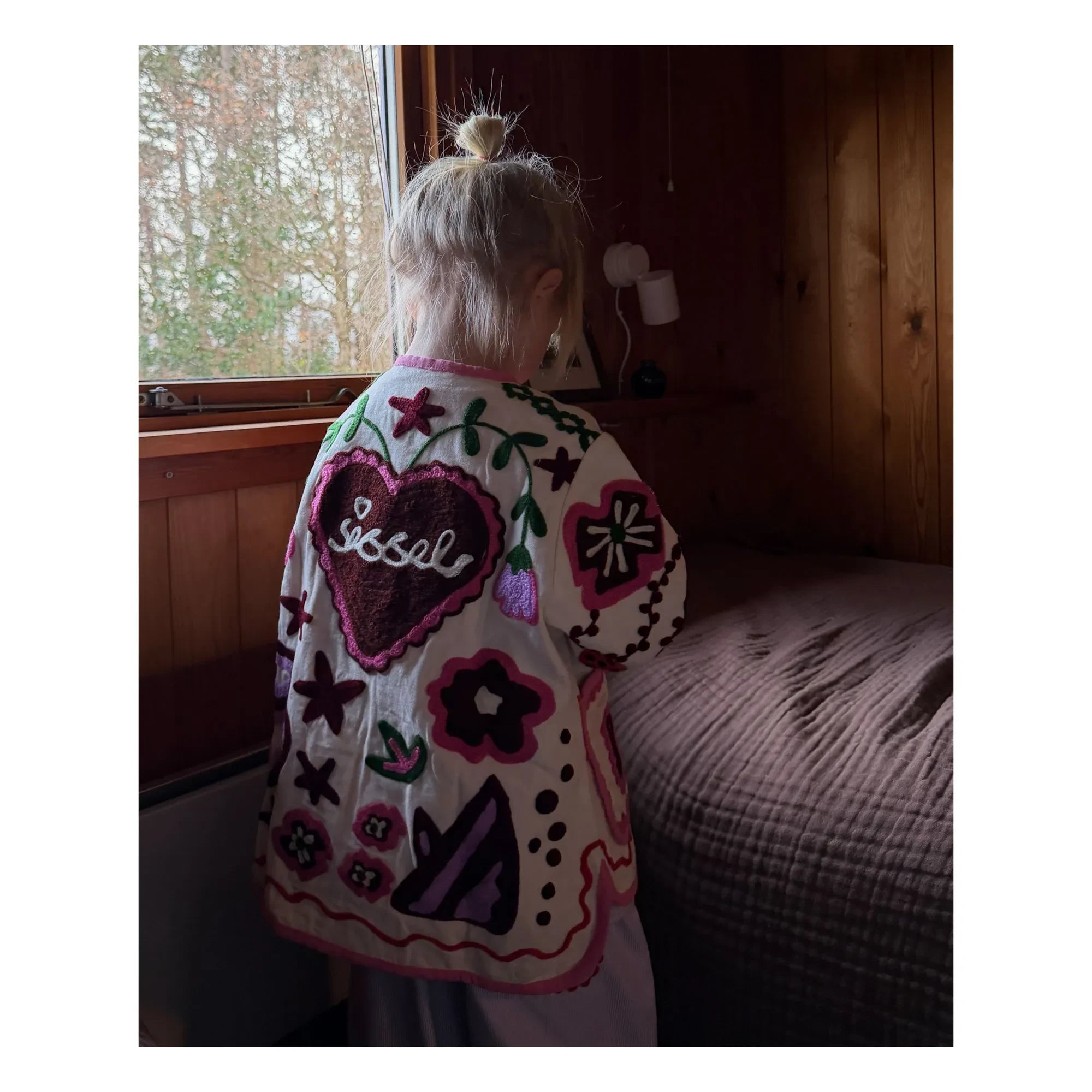 SISSEL EDELBO - Chaqueta bordada Maggie - Colección infantil | Crudo