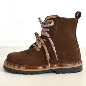 du Loua - Botas Charly de ante con cordones | Marrón