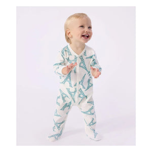 Petit Bateau - Pijama Torre Eiffel | Blanco