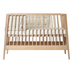 Leander - Protector de Cuna de Algodón Orgánico Linéa y Luna | Beige