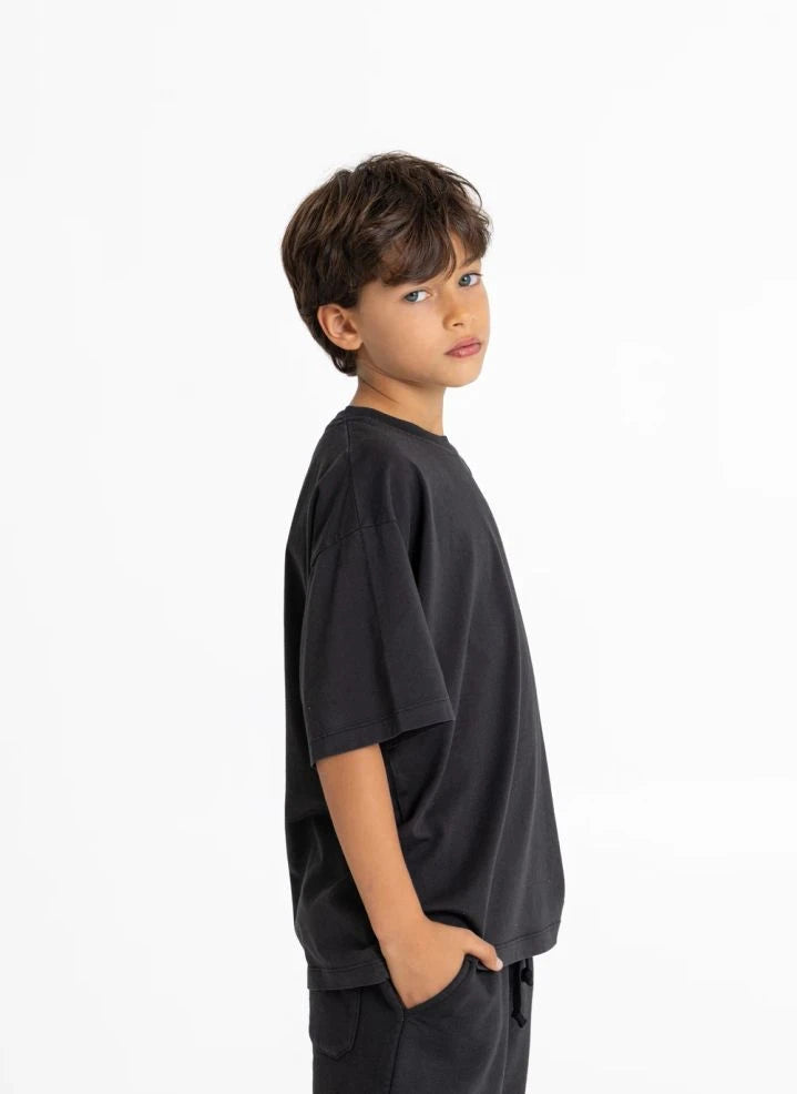 Smallable Kid - Camiseta Orgánica de Algodón Nils | Negra