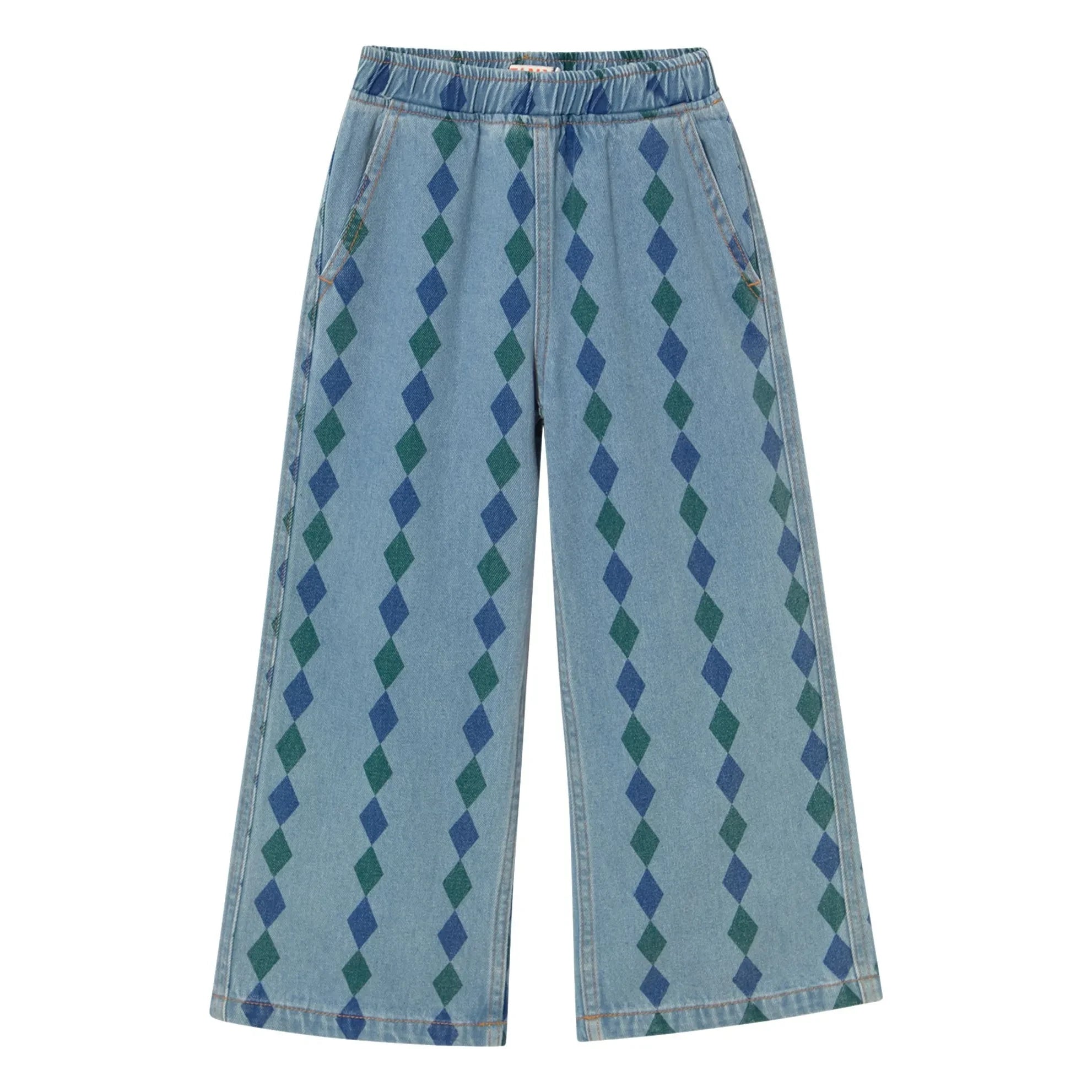 Tinycottons - Jeans Losange Corte Holgado | Azul