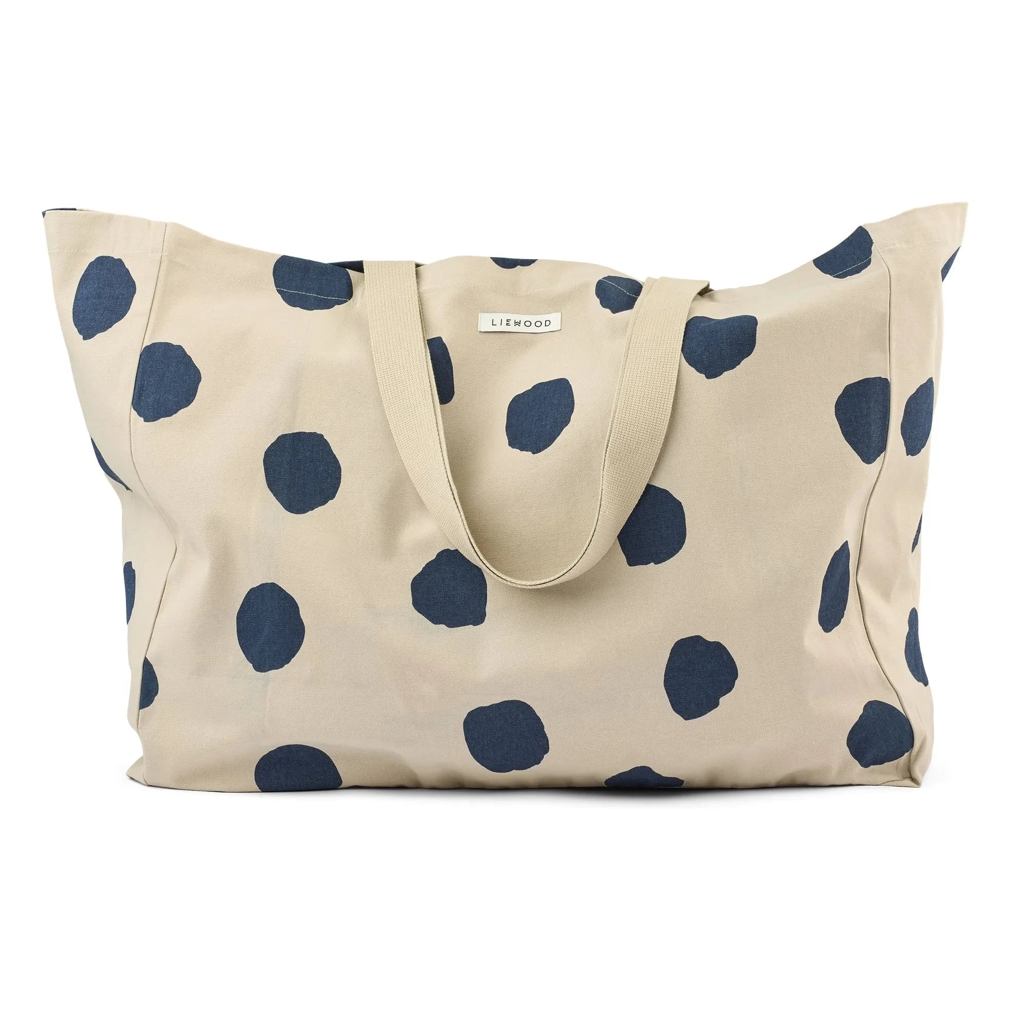 Liewood - Bolso tote maxi de lunares de algodón orgánico | Beige