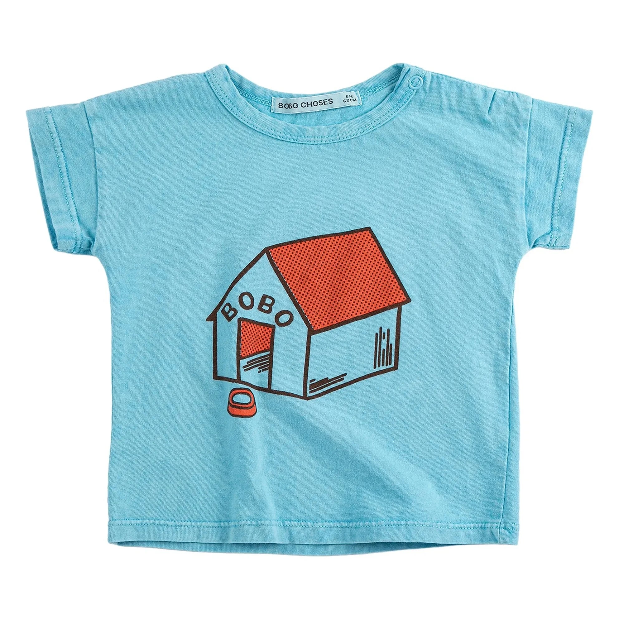Bobo Choses - Camiseta de algodón orgánico Niche para bebé | Azul