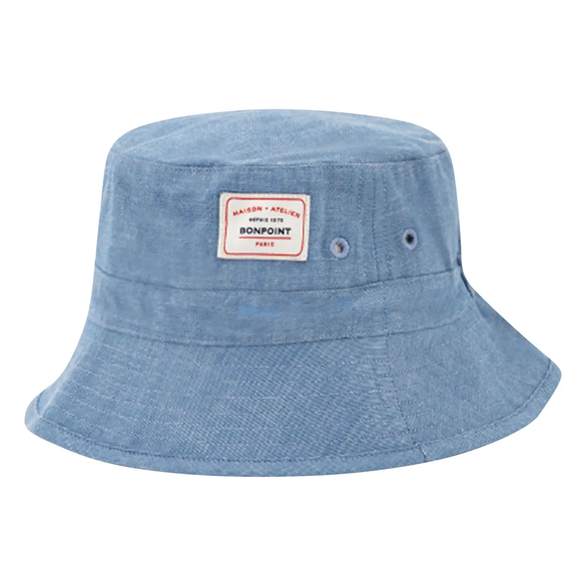 Bonpoint - Piob Sombrero de algodón orgánico Chambray | Azul