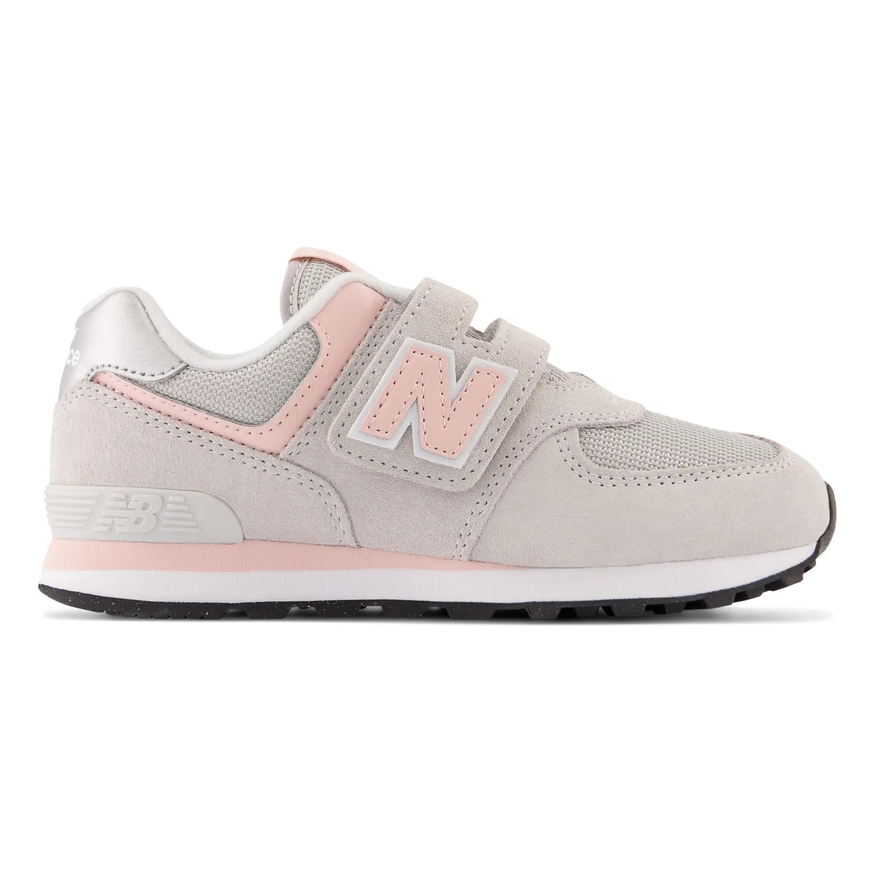 New Balance - Zapatillas deportivas 574 Evergreen con cierre de velcro | Rosa claro