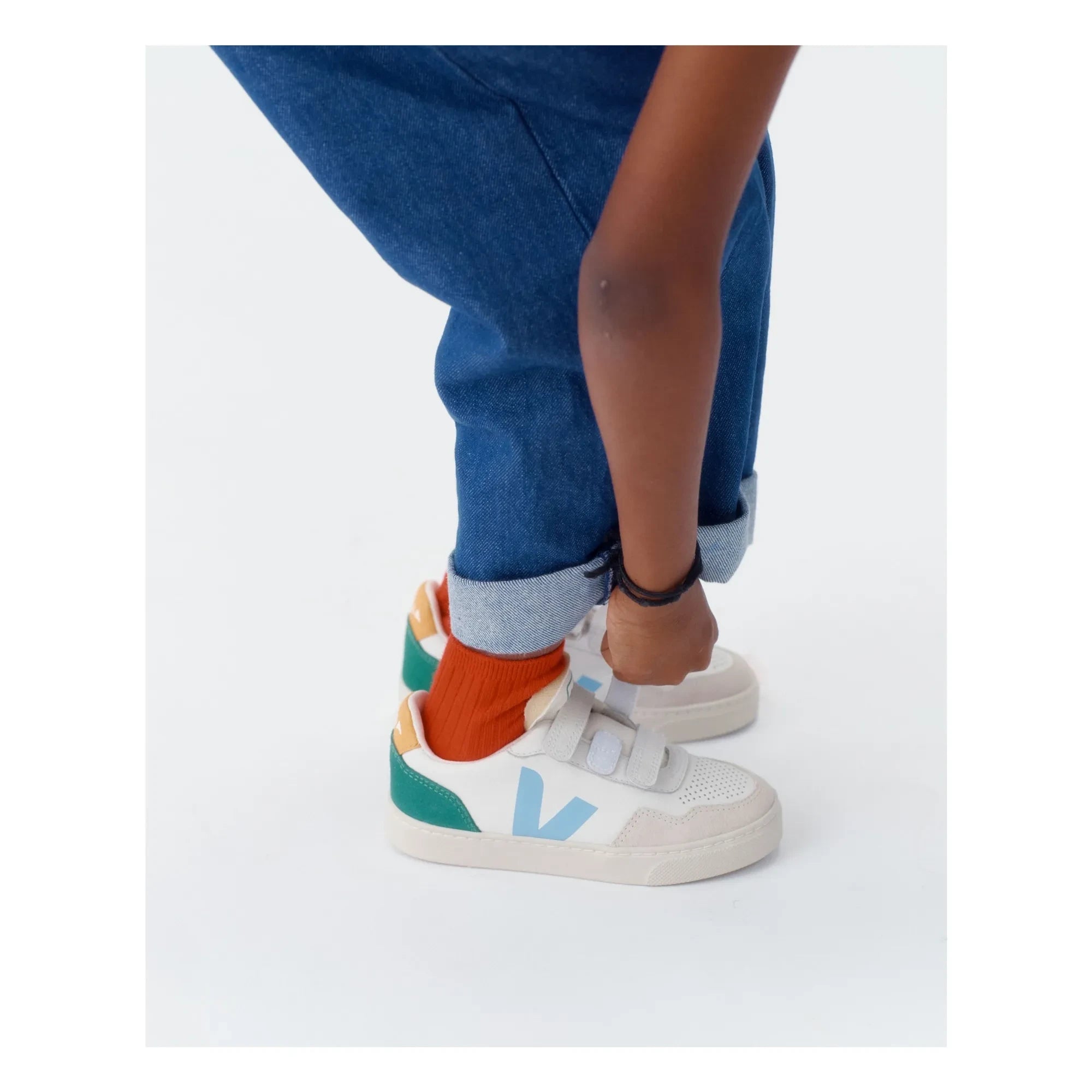 Veja - Zapatillas Scratch Small V-90 Piel O.T. | Verde