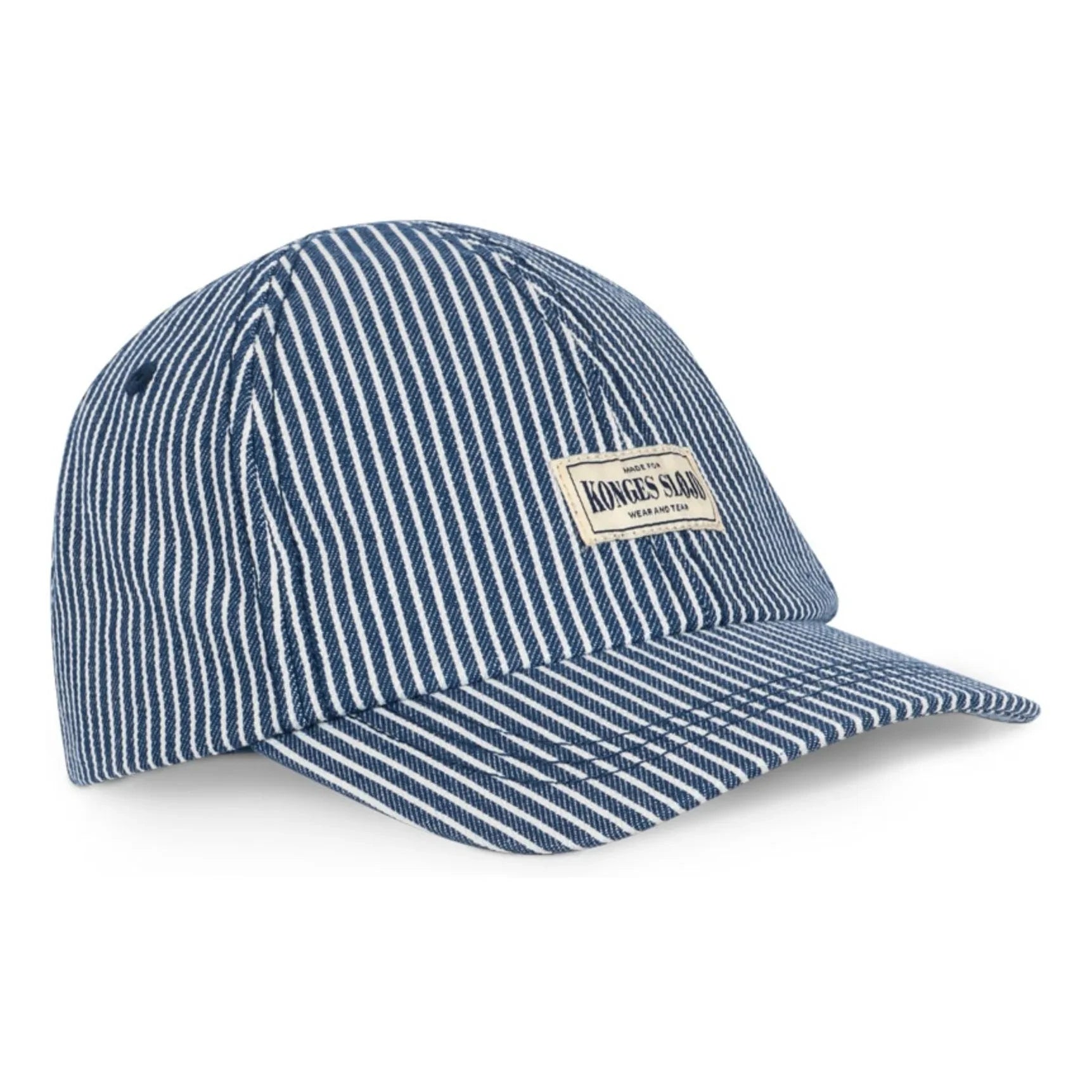 Konges Sløjd - Gorro de algodón orgánico a rayas Luc | Azul