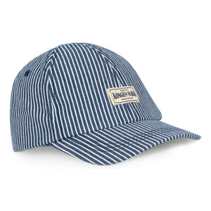 Konges Sløjd - Gorro de algodón orgánico a rayas Luc | Azul