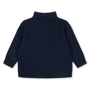 Konges Sløjd - Sudadera con Cremallera Mano | Azul noche