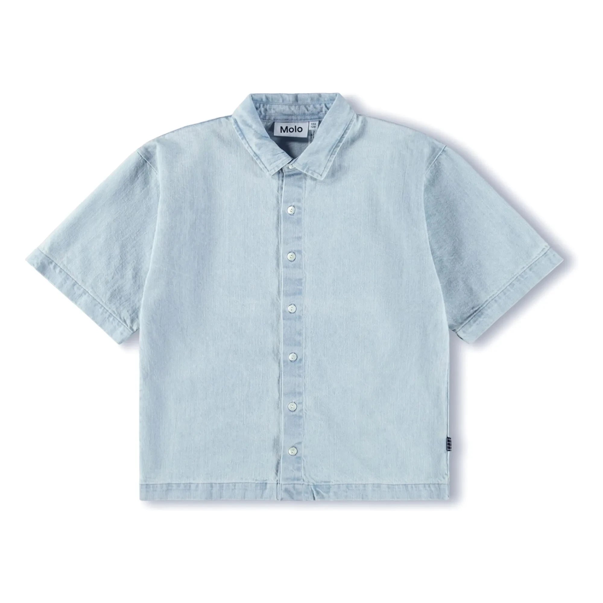 Molo - Camisa de algodón orgánico Richie vaquero | Azul vaquero
