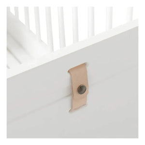 Oliver Furniture - Cama Mini+ de Madera de Altura Media 68x162cm | Blanca