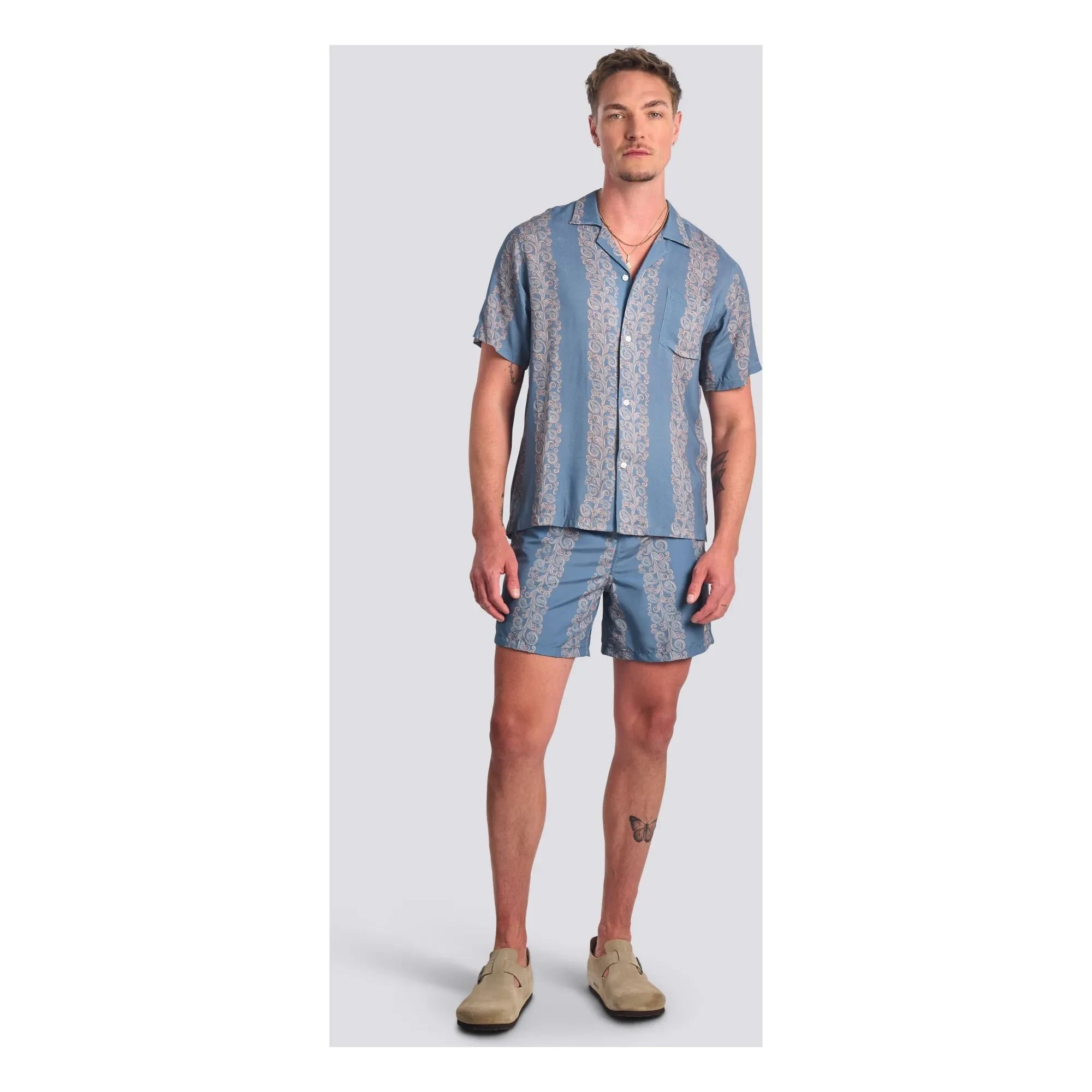 Bather - Bañador Coral Fiesta | Azul claro