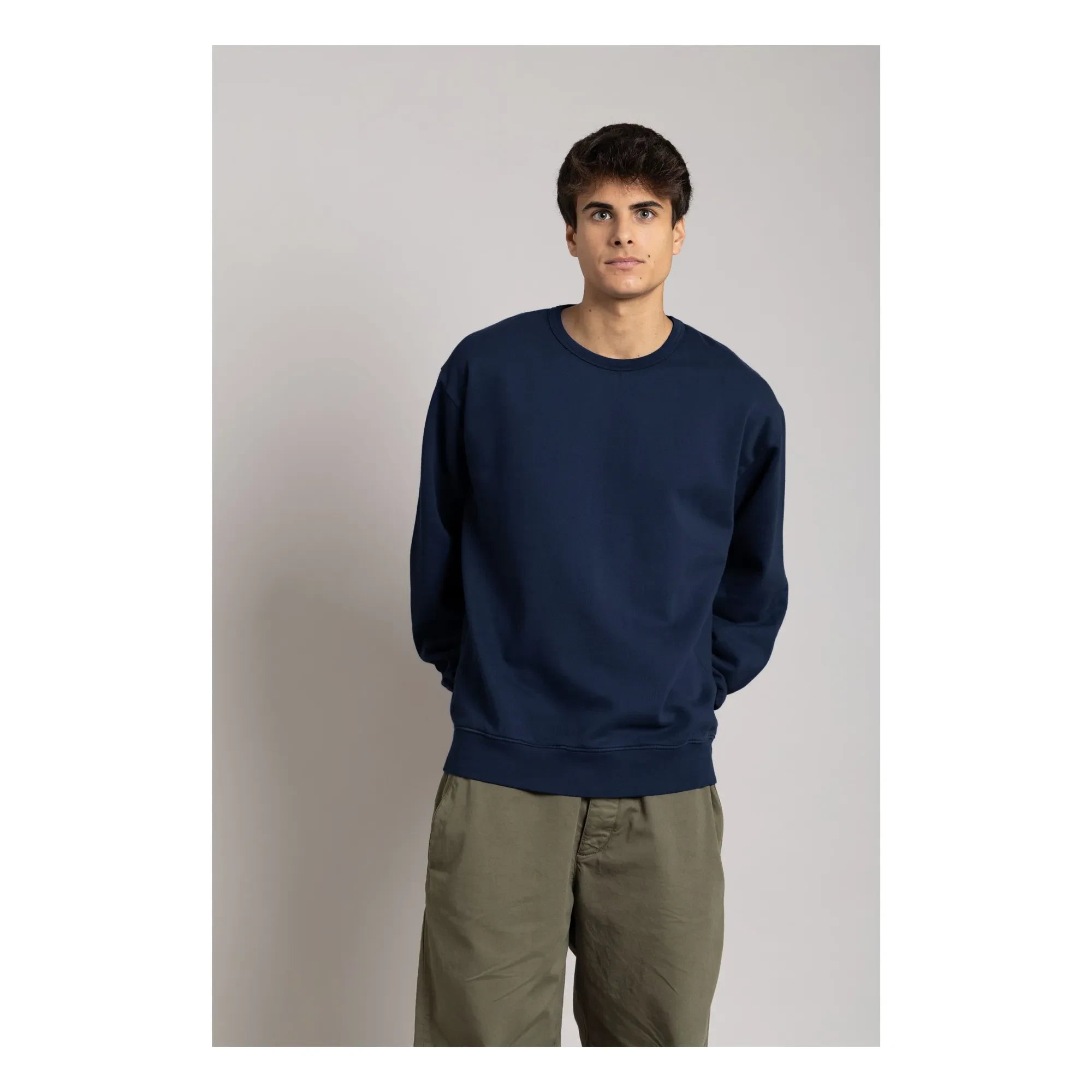 Smallable Hombre - Sudadera de algodón orgánico Bond | Azul marino