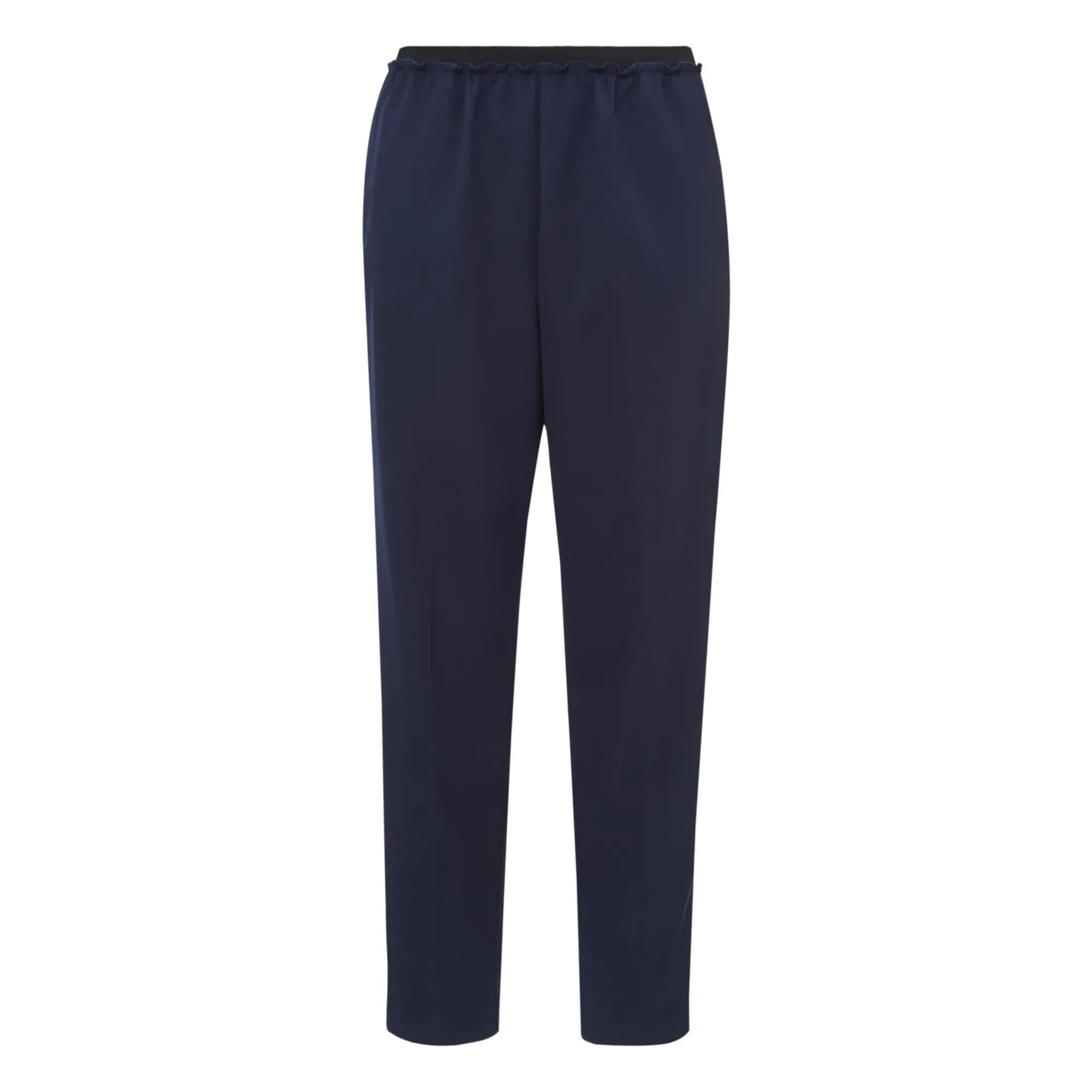 Pomandère - Pantalones de lana elástica | Azul marino