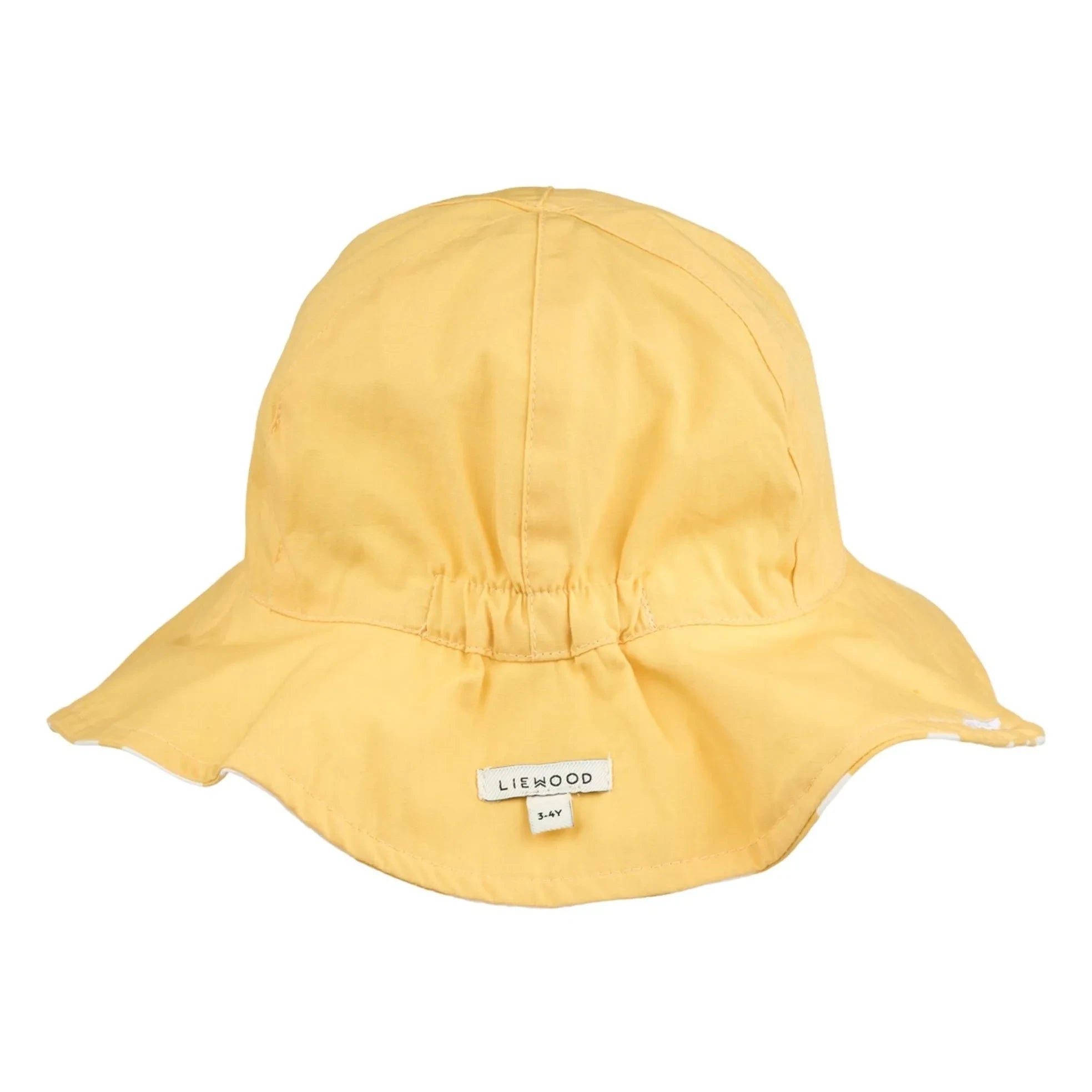 Liewood - Sombrero Amélia Reversible Algodón Orgánico Flores | Amarillo