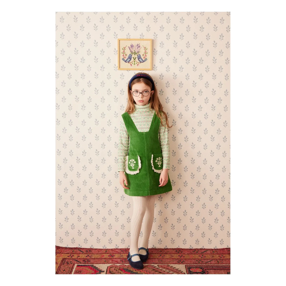 Hola, Simone - Vestido de terciopelo ajustado Christie | Verde