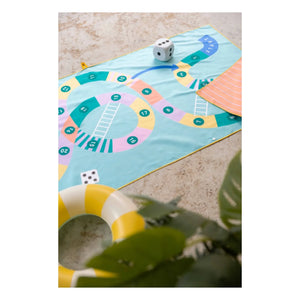 Quut - Toalla de playa de microfibra Echelle et Serpent | Azul