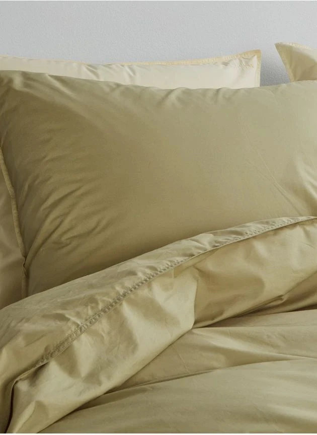 Suite 702 - Funda de Almohada de Percal Orgánico | Verde Pistacho