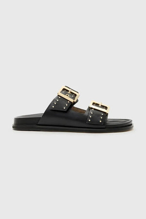 Sandalia Plana de Piel con Tachuelas Magda de AllSaints