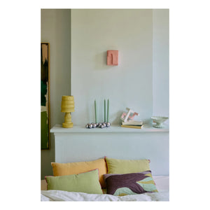 HKliving - Lámpara de mesa de cerámica | Mostaza