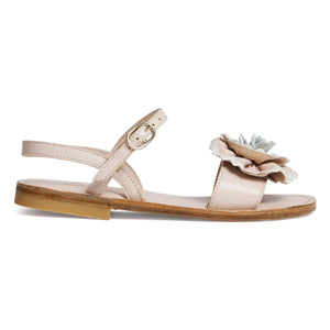 Bonpoint - Sandalias Lola Fleurs | Rosa empolvado