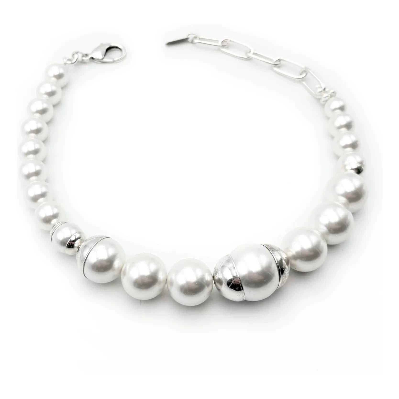 Perrine Taverniti - Collar Montera de perlas | Plata