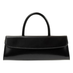 BY FAR - Bolso Mini Longa Piel Semibrillante | Negro