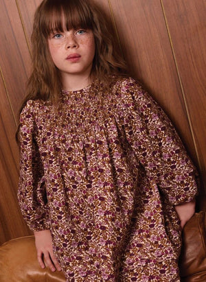 Bonton - Perle Fleurie Vestido fruncido | Karamel