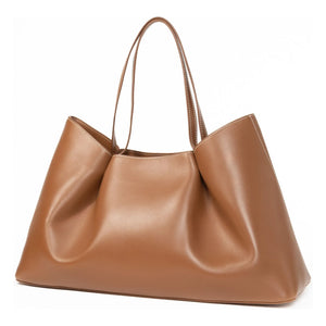 Elleme - Bolso de mano de piel Dimple | Coñac
