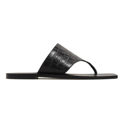 A. Emery - Sandalias de punta abierta con diseño de cocodrilo | Negro