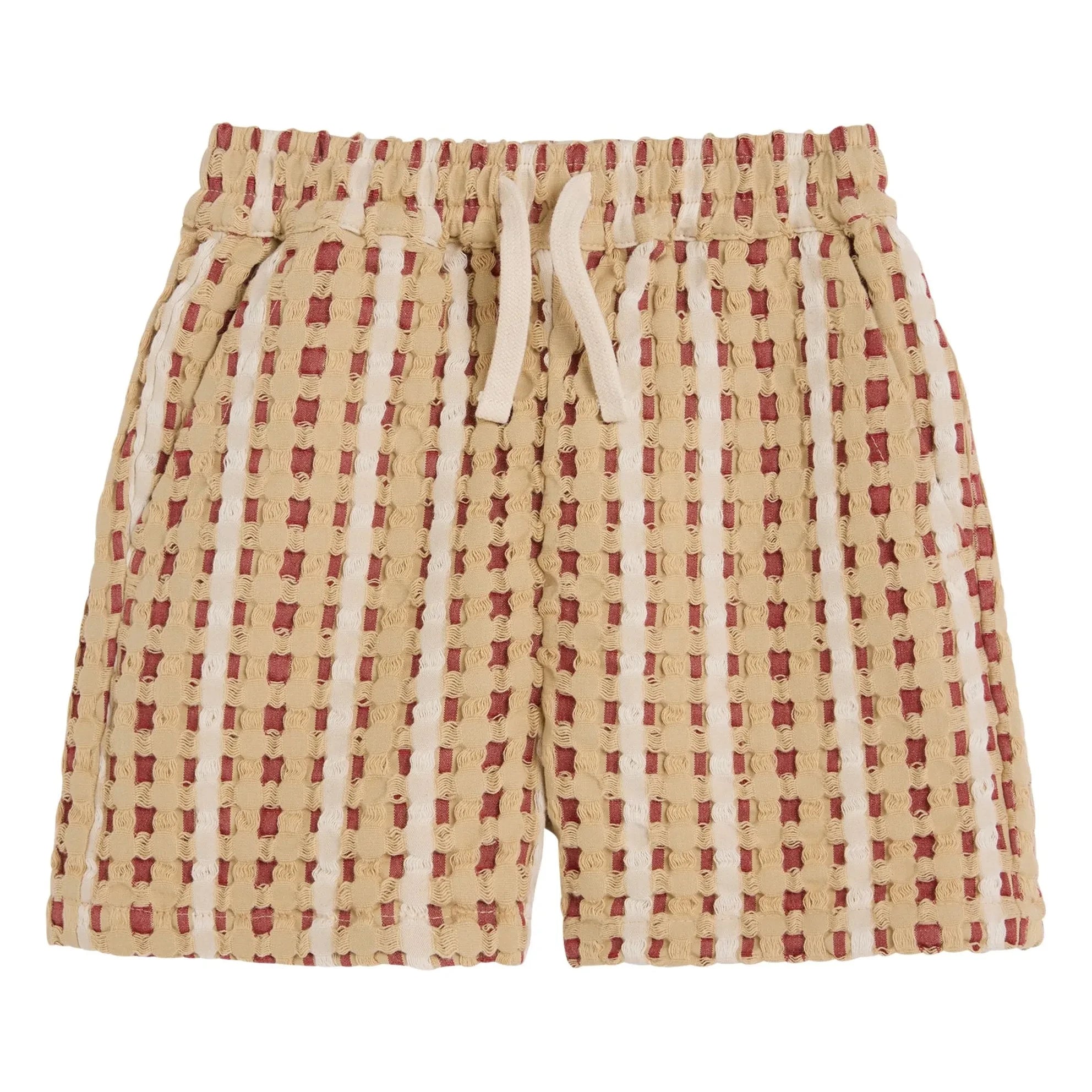 OAS - Waffle corto Lano Braga | Rojo