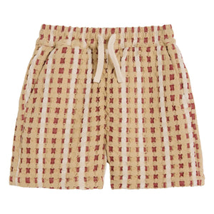 OAS - Waffle corto Lano Braga | Rojo