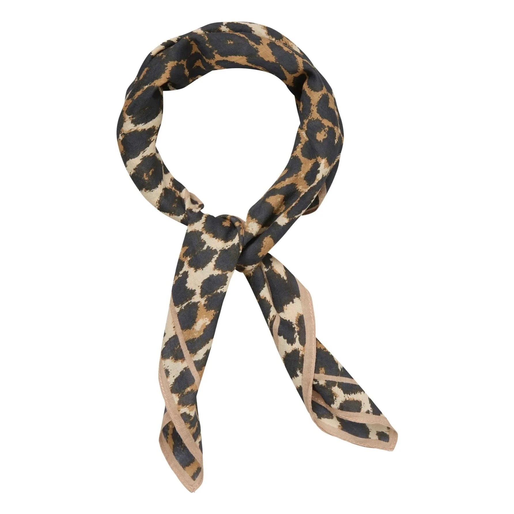 Becksöndergaard - Pañuelo de algodón Leopa Edgia | Negro