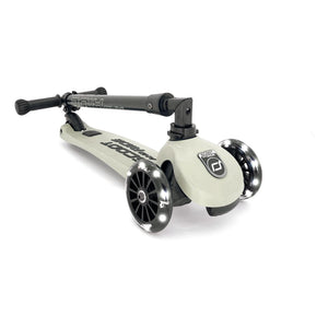 Scoot & Ride - Patinete Highwaykick 3 LED | Gris claro