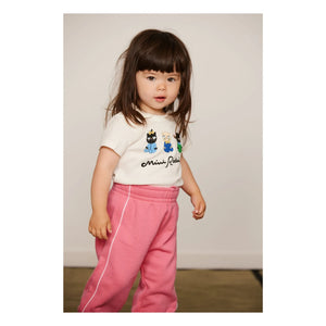 Mini Rodini - Camiseta animal de algodón orgánico | Blanco