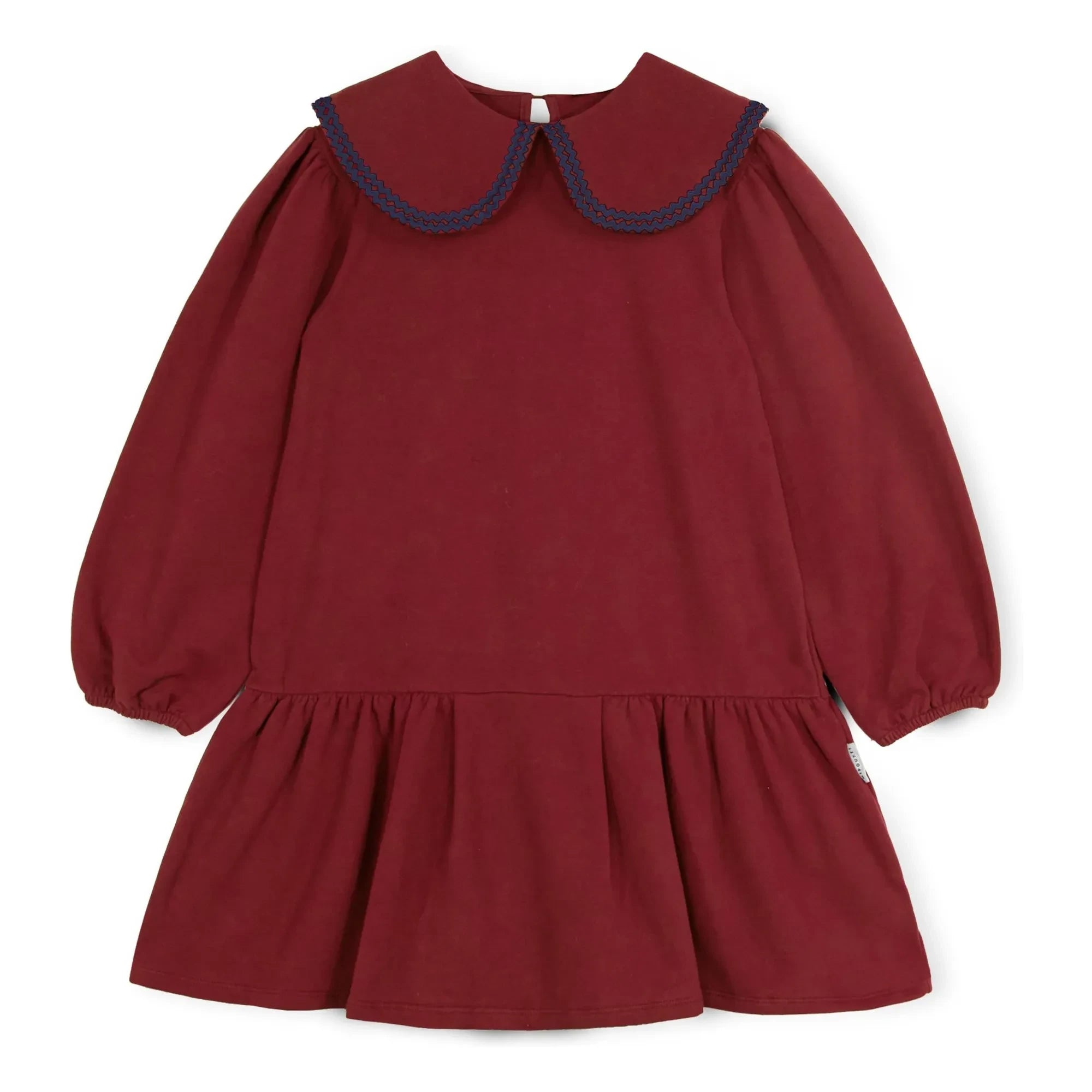 Mipounet - Vestido con cuello polo de jersey Melissa | Burdeos