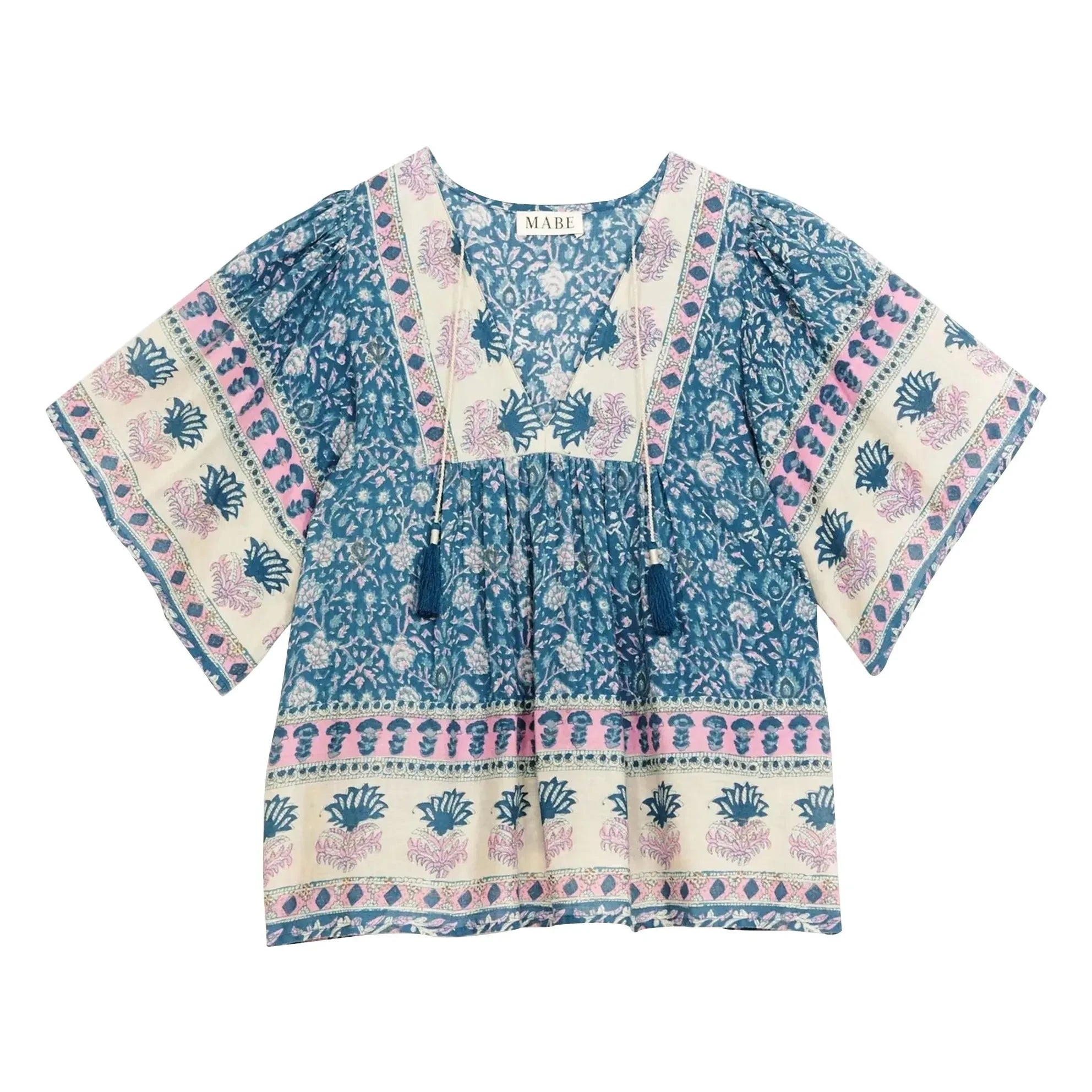 M.A.B.E. - Myla Blusa de algodón | Azul