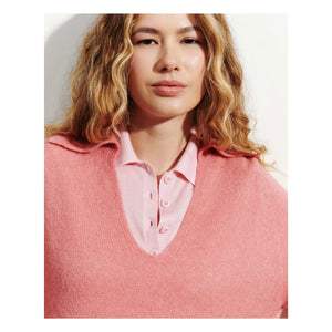 Bompard - Polo de alpaca y cachemira de seda | Rosa caramelo