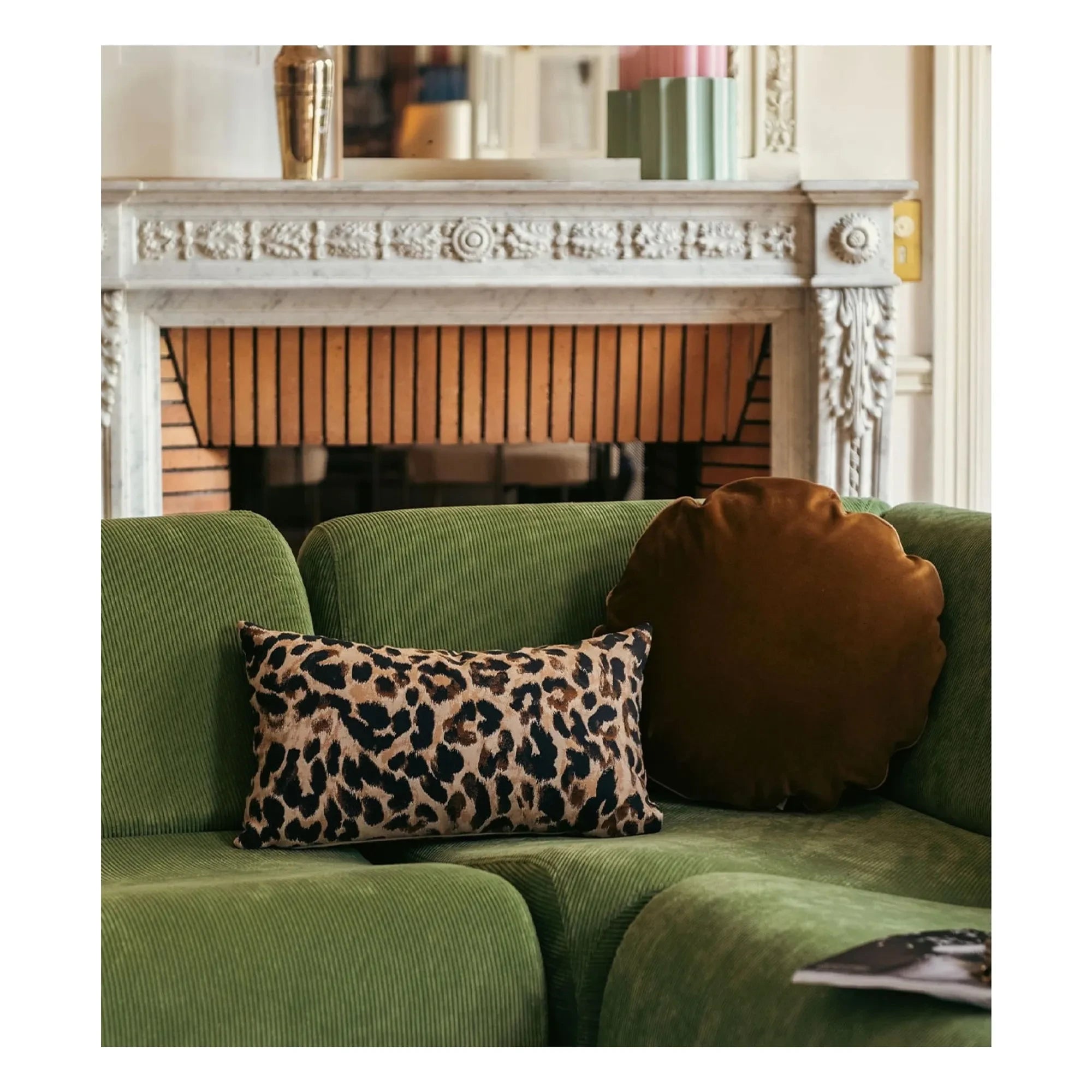 The Socialite Family - Cojín rectangular de jacquard Carino | Leopardo