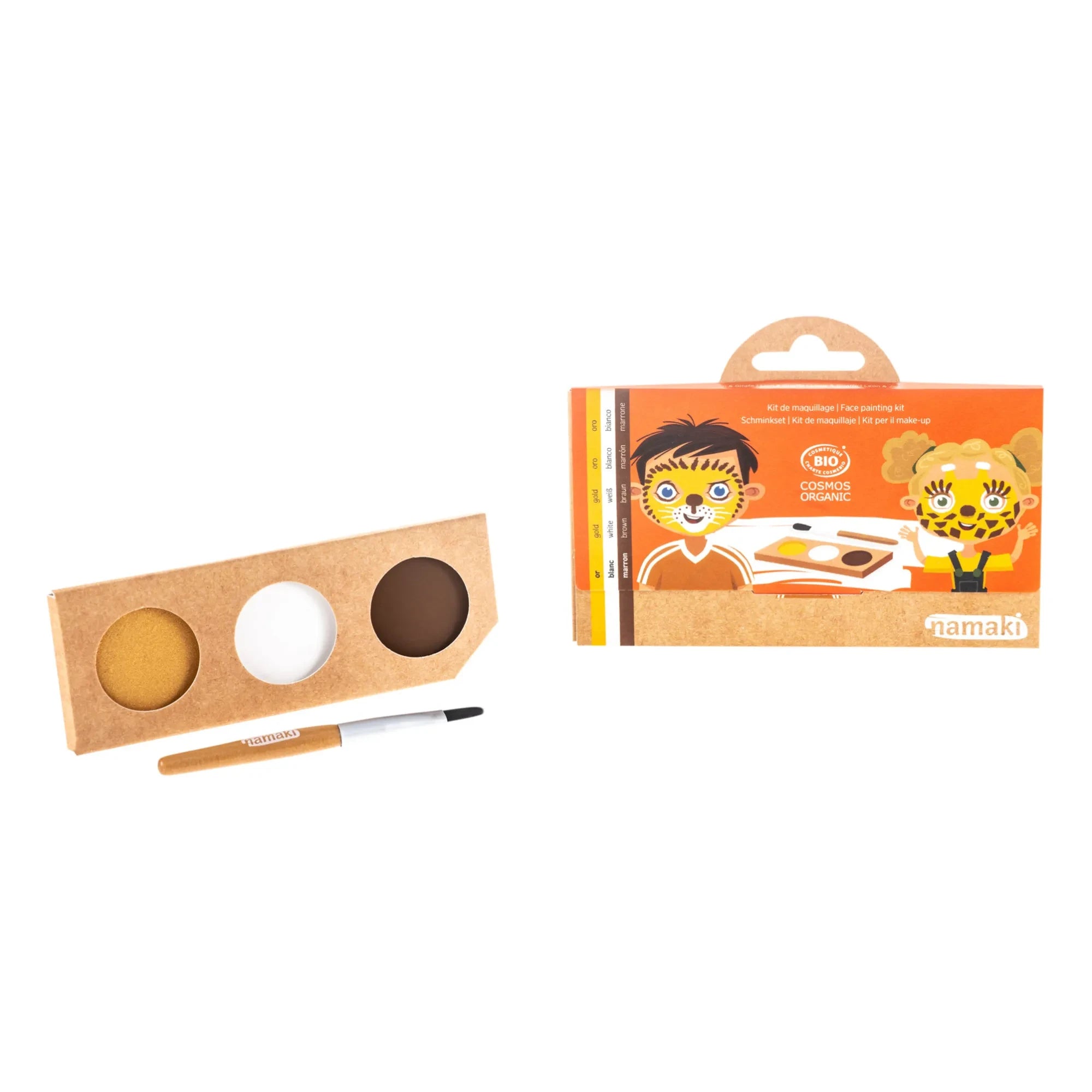Namaki - Set de Maquillaje de 3 Colores León y Jirafa | Dorado