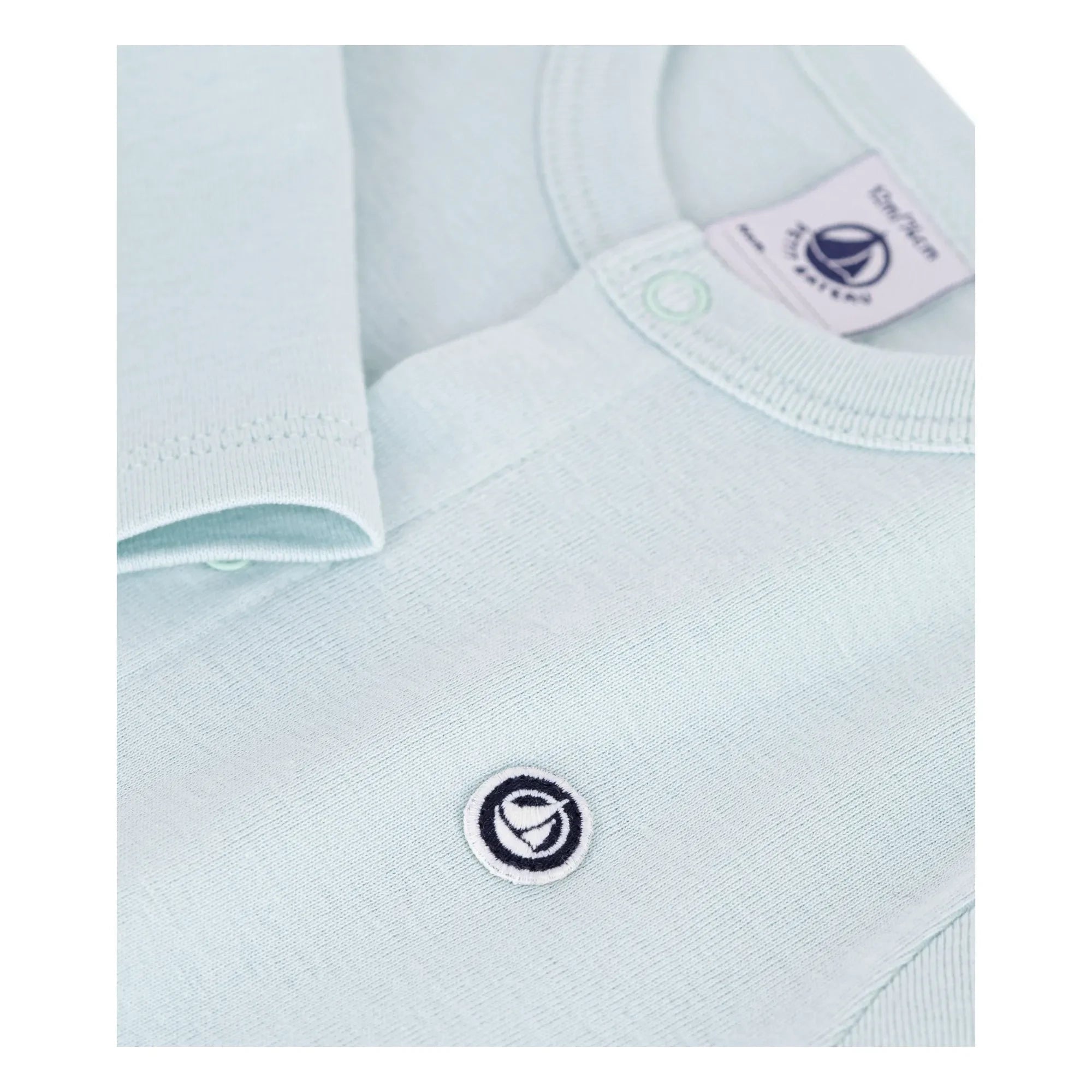 Petit Bateau - Cárdigan de algodón orgánico | Turquesa