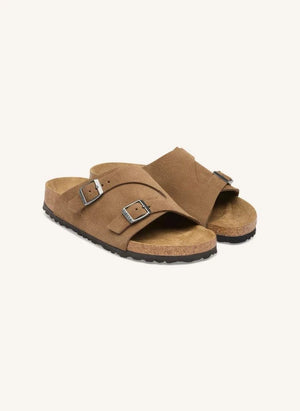 BIRKENSTOCK - Sandalia de ante Zúrich
