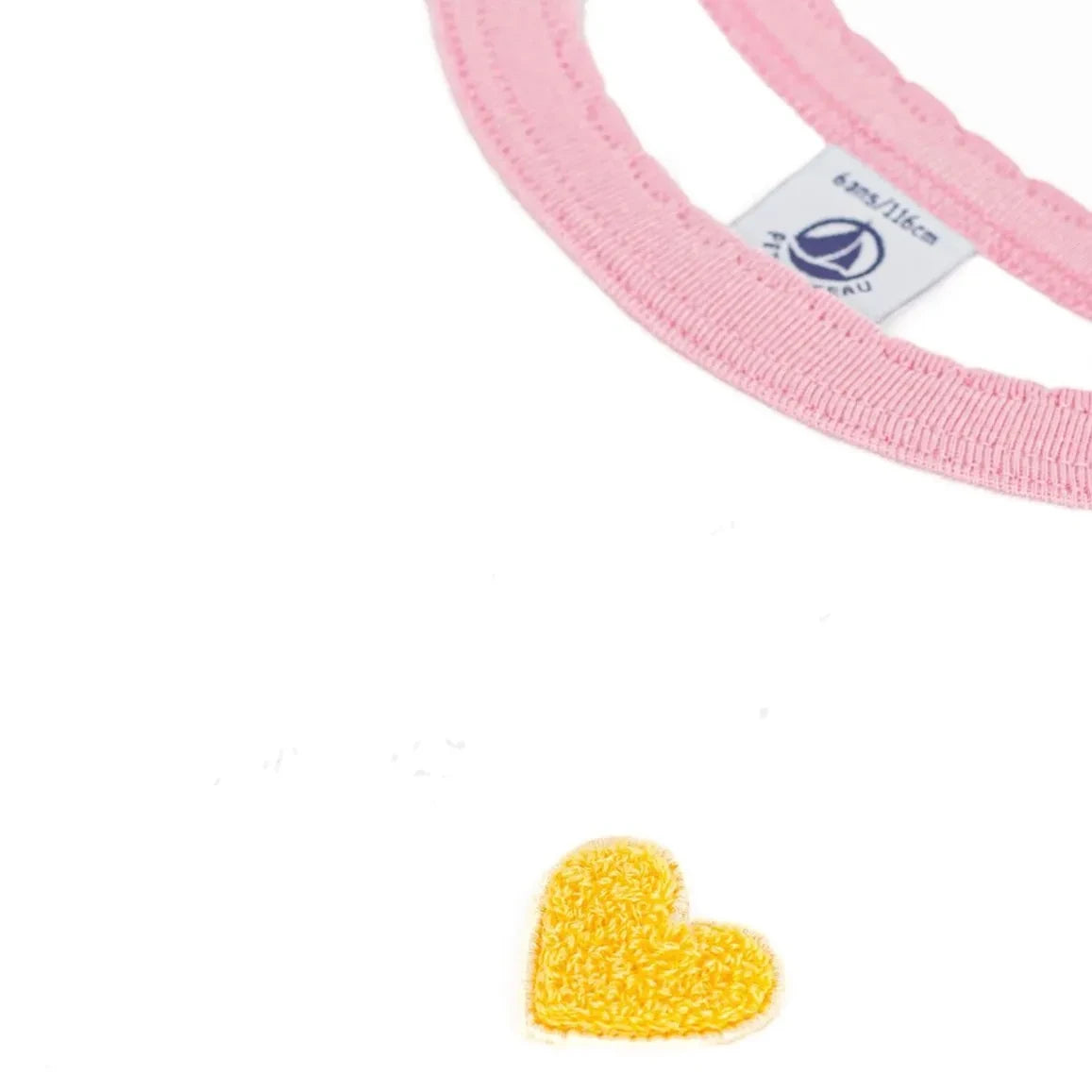 Petit Bateau - Coeur Point Cocotte Camiseta | Blanco