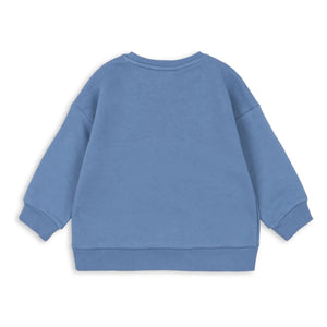 Konges Sløjd - Sudadera Loumilla Glaces Algodón Orgánico | Azul